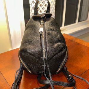 Rebecca Minkoff Black Leather Mini Julian Backpack , new with tags